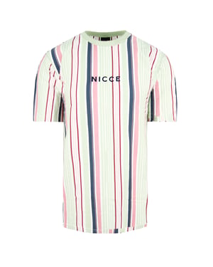 Camiseta de hombre multicolor de cuello redondo de manga corta Nicce 202 1 09 02 0218