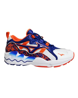 Mizuno Sport Style Wave Rider 1 Entrenadores blancos/azules