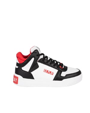 Ice Play Zapatillas del hombre negro, Blanco