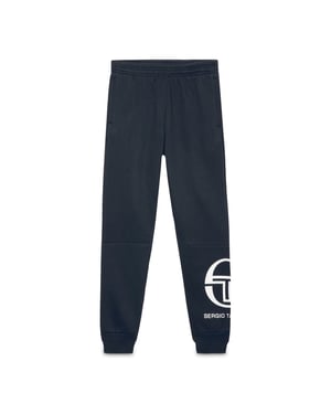 Sergio Tacchini Logotipo de cintura estirada Marina azul Pantalones de pista para hombre 38339 200