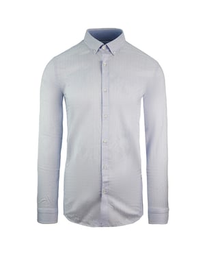 Lacoste Slim Fit Oxford Mens Light Blue Woven Camiseta