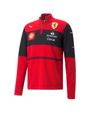 Sudadera de punto PUMA Scuderia Ferrari Team con media cremallera para hombre