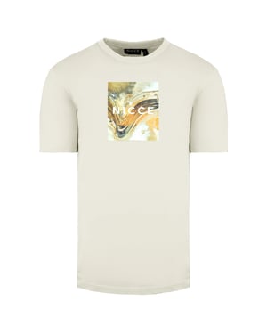 Nicce redonda de manga corta de manga corta Camiseta aérea de crema para hombres 211 1 09 12 0343