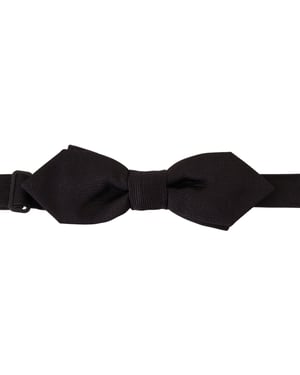 Corbata de seda negra elegante de hombre Dolce & Gabbana