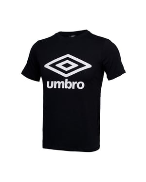 Camiseta negra para hombre de logotipo de Umbro