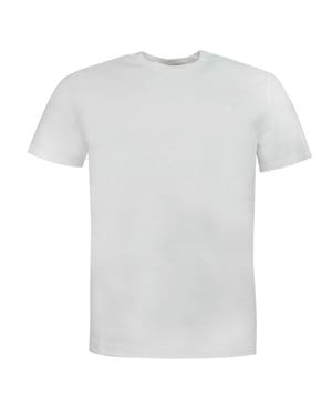 Puma en blanco Mens Plain Tee Camiseta de la tripulación de manga corta Top blanco 819885 01
