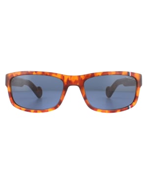 Gafas de sol Moncler rectángulo hombre azul habana