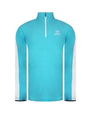 Rossignol manga larga media cremallera para hombre azul de micro suéteres rl3ml12 771