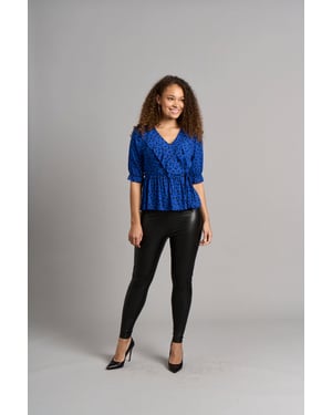 Jasmin Frill Top - Azul