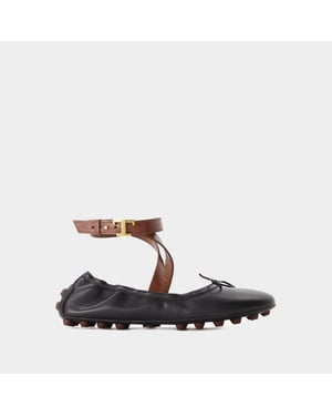 Bailarinas Gommini - <#Tod's#> - Piel - Negro