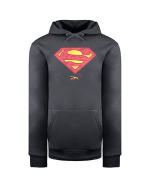 Reebok x DC Superman Sudadera con capucha para hombre en grafito oscuro