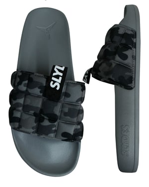 Sliders de hombre gris de Slydes Fade