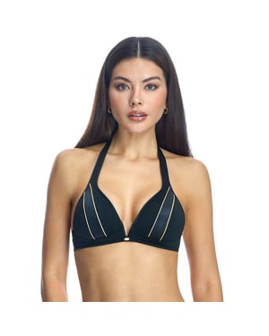 Sujetador de bikini halter sin aros W241705 mujer