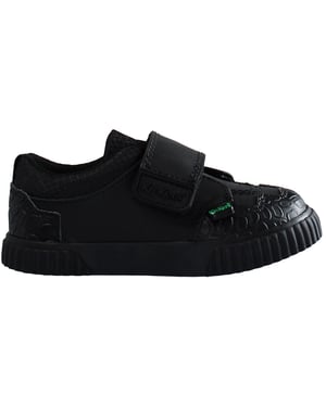 Pateadores zapatos negros para niños bajos