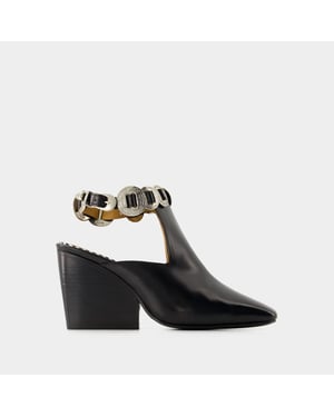 Aj1308 Botas - Toga Pulla - Piel - Negro