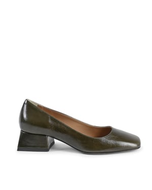 19V69 Italia Zapatillas de Tacón para Mujeres Sofia Naplack Verde Botella