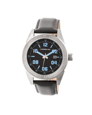 Reloj Morphic serie M63 con correa de cuero y fecha