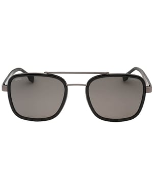 Gafas de sol gris rutenio oscuro con lentes polarizadas grises Hugo Boss