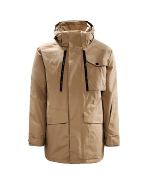 Jack Wolfskin Technical Field Mens Brown Chaqueta