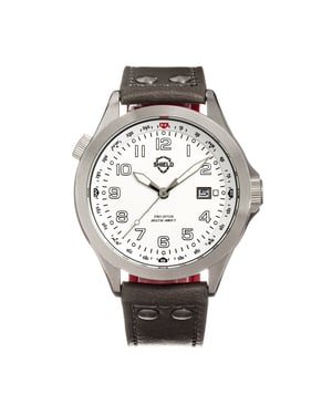 Reloj de buceo para hombre con correa de cuero Shield Palau y fecha