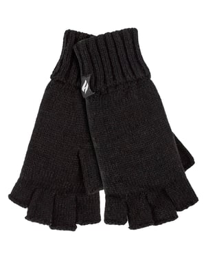 Guantes de punto sin dedos para mujer | GUANTES CALIENTES | Negro
