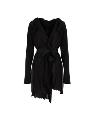 La Haine Inside Us Cárdigan Asymmetric de mujer negro