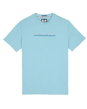Camiseta Weekend Offender Baccalieri Hombre Azul Hielo
