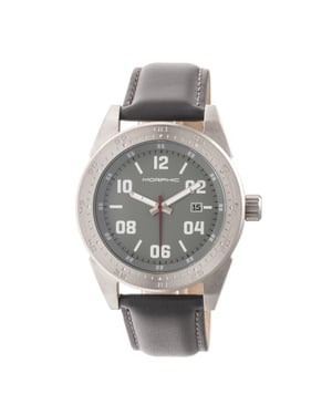 Reloj Morphic serie M63 con correa de cuero y fecha