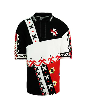 Puma x Jahnkoy Impresión gráfica en todo el polo para hombre de manga corta 596683 47