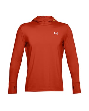 Under Armour ColdGear Mens Orange Sudadera con capucha para correr