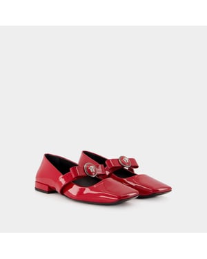 Versace Zapatos con plataforma Gianni Ribbon - - Piel - Rojo