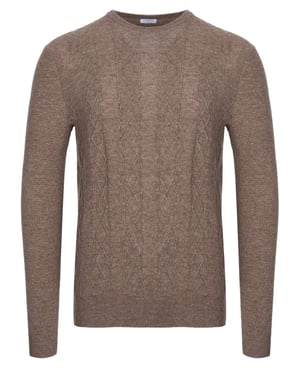 Jersey Malo Optimum de cachemira marrón