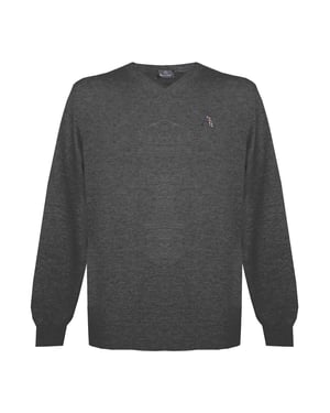 Jersey Aquascutum Tartan A Logo gris oscuro