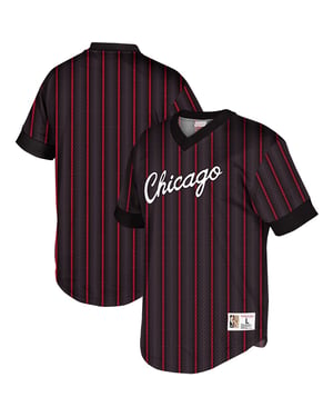 Mitchell & Ness NBA Chicago Bulls Wordmark Mesh Mens Camiseta