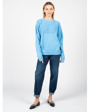 Silvian Heach Jersey Canela Mujer Azul