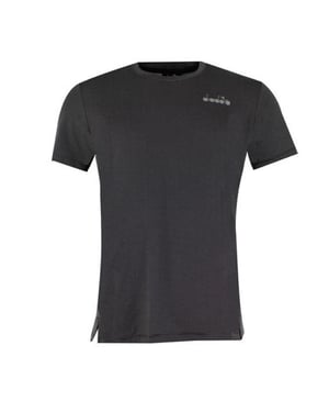 Camiseta negra para hombre de tenis diadora fácil