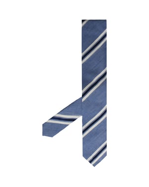 Corbatas Hackett London Printed Novelty Stripe para hombre en azul