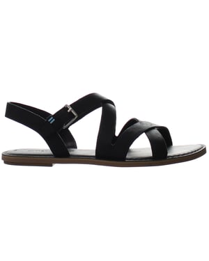 Toms sicilia sandalias negras para mujeres