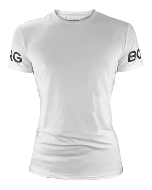 Björn Borg - Camiseta de manga corta de alto rendimiento para hombre - Blanca