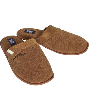 Penguin Bedfordshire Brown Mens Slippers