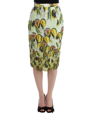 Falda Lápiz de Organza Multicolor para Mujeres de Lanre Da Silva Ajayi