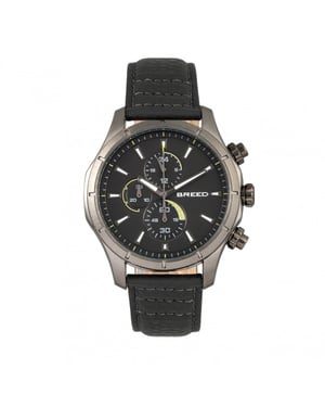 Reloj Breed Lacroix con cronógrafo y correa de cuero