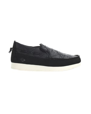 Zapatos de hombre de nylon negros de sperry moc-sider