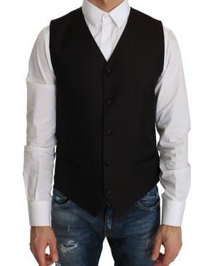 Chaleco de Seda Negra Dolce & Gabbana