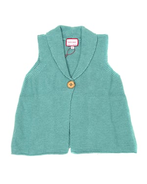 Chaleco de punto con cuello de solapa 17I11901 bebé