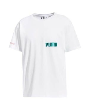 Puma x Han Kjobenhavn Camiseta blanca para hombre de la tripulación de la tripulación 578245 02