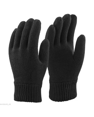 Guantes de invierno con forro térmico 3M Thinsulate negro para hombre