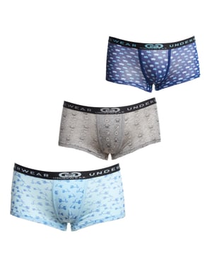 Pack-6 Boxers de tejido transpirable y frontal anatómico LPG1008 niño