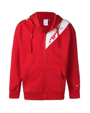 PUMA X ADER ERROR Full Zip Colé Capiércol Sweinshirt Red White 578492 64