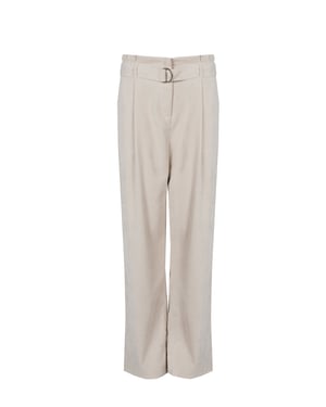 Liu Jo Pantalones Velluto de mujer Blanco